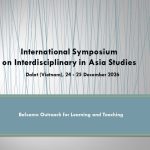 Announcement International Symposium on Interdisciplinary in Asia Studies 2026